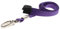 PCL Media ltd® 10 x Sicherheits-Umhängeband, drehbar, Metallclip für Ausweishalter – Pull Quick Release Design Lanyards Bulk 10 Stück (lila)