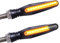 FEZZ LED Blinker Motorrad E Geprüft Universal LED Blinker Tagfahrlicht Motorrad Blinker Motorrad Led Lauflicht, Bernstein (2 Stück)