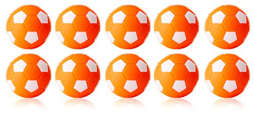 Unbekannt Kickerball, Winspeed by Robertson 35 mm, orange / weiß, Set mit 10 Stück.