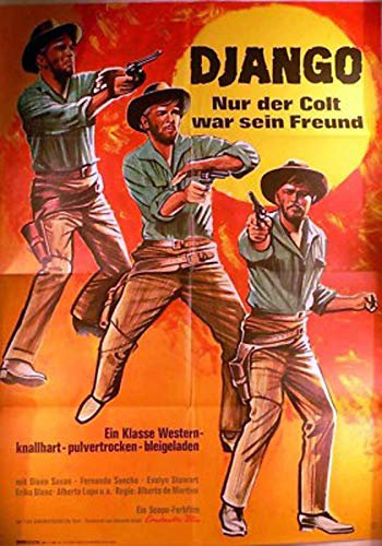 Django - Nur der Colt war sein Freund - Filmposter A1 84x60cm gefaltet