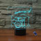 Kreative 3D Schlagzeug Nacht Licht 16 Farben Andern Sich Fernbedienung USB-Strom Touch Schalter Dekor Lampe Optische Täuschung Lampe LED Lampe Tisch Kind Geburtstag Weihnachten Geschenke