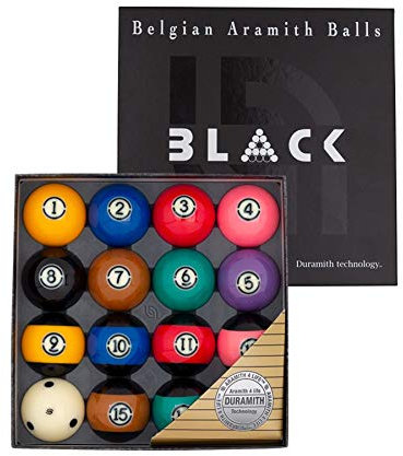 Aramith Billardtisch-Ball-Set, Turnier, Schwarz
