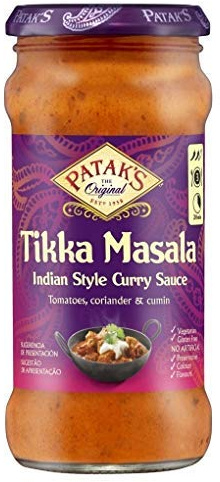 Patak's Sauce Curry Indienne Tikka Masala, Le Pot de 350g