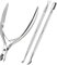XUNXMAS Coupe-cuticules avec repousse-cuticules professionnel en acier inoxydable durable Outils de manucure pour ongles des doigts et des orteils Peau morte Argenté