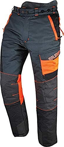 Solidur COPA7PGR - Comfy Typ A Klasse 1 Kettensägenhose - Version mit verlängerten Beinen - (+7Cm) - Außergewöhnlicher Komfort und Schutz - Größe XL - Grau