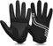 Cevapro Fahrradhandschuhe Herren Damen rutschfeste und stoßdämpfende Mountainbike Handschuhe mit Gel für Radsport Fitness Downhill (Weiß-Schwarz, XL)