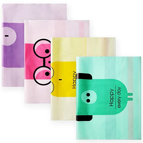 Hioph Car Garbage Bags,60 PCS Mix Color Easy Stick-On Disposable Auto Trash Bags Paste Type with No Trace Strong Sticky Strip Portable Hanging Rubbish Bag,Storage Bag for Cars,Home,Kitchen and Office