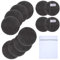 KinHwa Makeup Entferner Pads Wiederverwendbare Abschminkpads Waschbar Mikrofaser Abschminkpads Gesicht Superweich Gesichtsreinigungs Pads Mit Wäschebeutel Dunkelgrau 12Stück