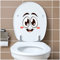 Deko Aufkleber WC Deckel Toilettendeckel Bad Badezimmer Klo Funsticker Toilettensitz Klodeckel lustiger Spruch selbstklebend (R173-10 Gesicht süß)