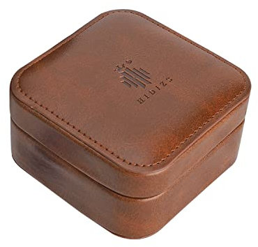 HIDIZS EA01 Portable Custom Faux Leather Case,Made for AP80/AP80 PROX and Other Music Players, Fit for IEMs,Earbuds,Memory Card,Dongle,Brown