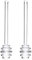 HEMOTON 2 Stücke Honigloffel Glas Honigheber Honigspirale Honigstobchen Rührstab Honigstab Honig Und Sirup Dipper Stick Rührloffel Marmelade Loffel Servierloffel für Küche Honig Marmelade