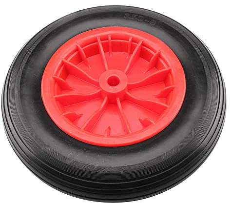 MERAXI 10 Roue de brouette Solide complète Anti-crevaison pour Chariot de Jardin brouette Aller Chariot remorque Camion 22.9.8