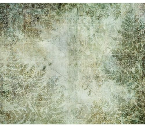 murando - Fototapete Premium-Vlies Blätter Farn, 350x256 cm, Schlafzimmer | Premium-Vliesstoff, Full HD Druck, hochwertige Verarbeitung fürs Wohnzimmer, schnelle Montage, lichtbeständig, geruchsfrei