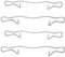 Aramox Rear Brake Caliper Spring 4PCs Rear Brake Caliper Return Springs BPF1755H Replacement for R50 R52 R53 02‑08