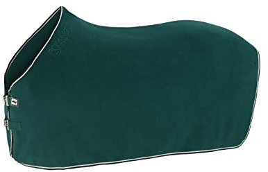 Eskadron Abschwitzdecke Fleece Contrast BlackBerry, racinggreen & ashblue, Größe:S, Basic:Racinggreen
