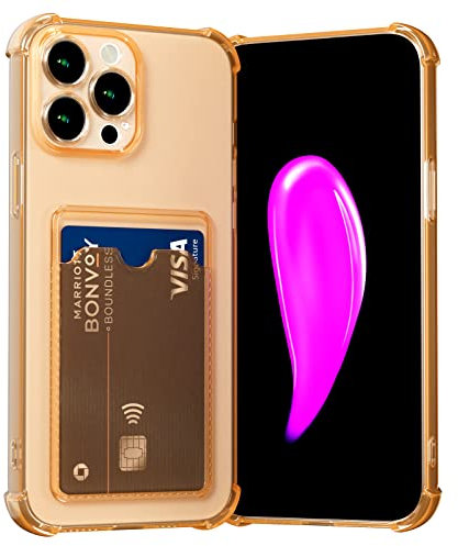 AKABEILA Case for iPhone 12 Mini Clear Slim Phone Case Soft TPU Wallet Case Bag Cover with Card Slot Holder Shockproof 5.4 Inch