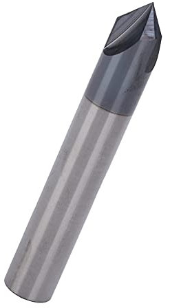 Fasenschaftfräser, 3 Schneiden, 90°, Wolframstahl, Fräser, CNC-Polier- und Schnitzwerkzeug für Aluminium, Kupfer, Fasenfräser (D4*90°*50L)