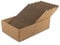 casa pura Caja para rascar gatos Tiger con 5 tablas para rascar, 43,5 x 29,5 x 14 cm, cartón rascador de doble cara para gatos, tabla para rascar gatos para el cuidado de las garras
