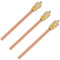 Greluma 3 Pièces Vanne d'accès au Service 1/4'' SAE x 1/4'' OD x 4'' Noyau de Tige AC Réfrigération