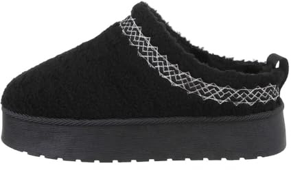 Ital Design Damenschuhe Freizeitschuhe Hausschuhe, CY-58-, Textil, Schwarz, Gr. 40