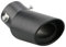 MOCNT Auto Auspuff Endrohr Edelstahl Auspuffblende Endrohr Schalldämpfer Auspuffrohr Universell Auspuffspitze Einzelne Auslass Auspuffendrohr Biegen Schwarz 63mm