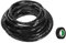 sourcing map Spiral Cable Wrap 29.5ft/9M 10mm Cable Management Sleeve Cord Organizer Flexible PE for Computer Wire, Charging Cable Black with Tape