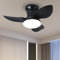 EKDADL 65CM 3 Aspas Ventilador de Techo con Luz y Mando DC Reversible Lampara Ventilador Techo Silencioso 6 Velocidades APP Inteligente Ventilador Techo con Luz y Mando a Distancia Dormitorio,Salon