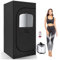 HAZARA Heimsauna 1 Person 360° GanzköRper-Thermaldampfzyklus, Dampfsauna Intelligenter Timer Mit Fernbedienung, Faltsauna Geeignet FüR Pilates/Gewichtsabnahme Usw.