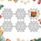 Homcomodar Weihnachten Tischsets 6PCS Silber Schneeflocke Platzsets Abwaschbar 38cm Platzdeckchen Hitzebeständigem Tisch Tischsets für Küche Abendessen