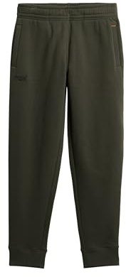 Superdry Herren Essential Jogginghose mit Logo Dunkelgrau Grün XL