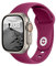 ELETTRONEO SB Bracelet Sport pour Apple Watch Band Ultra 2 49mm, Series 10 46mm, 9 8 7 45mm 41mm, SE 6 5 4 44mm 40mm, 3 2 1 42mm 38mm Femme Homme Silicone, Rose Violet
