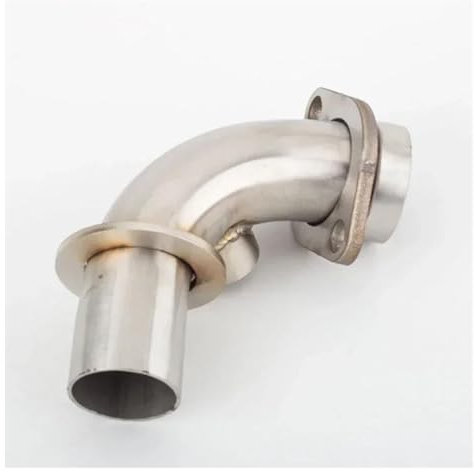 CRTQNS Motorradteile Motorradauspuff-Schalldämpfer Vorderes Rohr Mittleres Verbindungsrohr Krümmer Für Piaggio Für Vespa GTS 250 GTS 300 GTV 250 300 2008-2020 Zubehör(A)