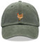 Baseballkappe mit Huhn, Vintage, gewaschen, Unisex, Vogel, olivgrün, Einheitsgröße