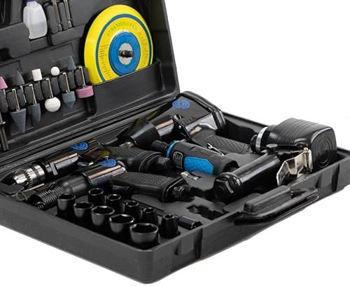 SGS 42pcs Air Tool Kit - Impact Wrench Drill Die Grinder Hammer & Accessories