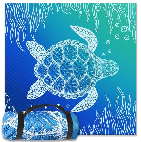 Coperta Picnic Impermeabile Stuoia Spiaggia Mare Telo Grande 200x200 Antisabbia Stuoie Esterno Tappeto Pic Nic Tappetino da Campeggio Blanket Pieghevole Imbottita Tovaglia Viaggio Accessori Utili