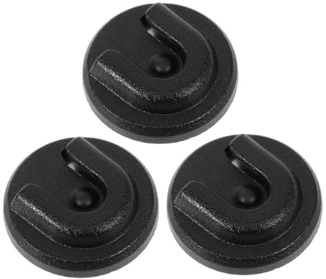 Amosfun 3PCS Radio Microphone Holder Clip Wireless Mic Mount for Car Motorbike Handheld Cb Radio Stable Round Knob Bracket for Secure Fit