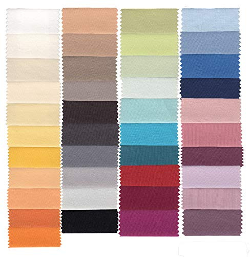 Estella Mako Jersey Spannbettlaken 100x200 cm in azur