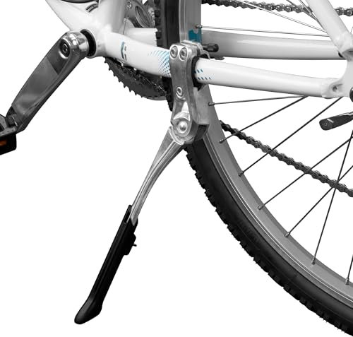 BV Fahrrad-Seitenständer, Fahrradständer Aluminiumlegierung, Fahrradständer hinten, Universeller Ständer, Rutschfester Gummiständer, Höhenverstellbar Fahrradständer für Fahrrad 24-28 Zoll
