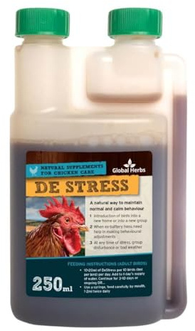 Global Herbs DeStress for Chickens Calming & Settling Support Liquid 250ml