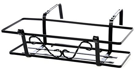 Fioriera Balconiera Piatto Regolabile Balconiera Cm.53/Ganci Fino a 25 Cm -Art.11104_25-100% Made in Italy -