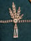Cizoe Art Deco 1920s Flapper Great Gatsby Leaf Wedding Bridal Tiara Pearl Headpiece Headband(Rose gold)