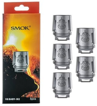SMOK V8-Baby M2 Cabeza de la bobina 0.25ohm apto para el tanque Baby Beast y el tanque Big Baby Beast !INSTRUCCIÓN EN LA DESCRIPCIÓN! - Este producto no contiene nicotina ni tabaco