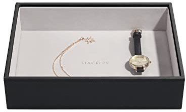 Stackers Black Classic Medium Jewellery Box Chunky Jewellery Layer