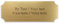 Personalisiertes Türschild in Messing-Optik mit Gravur - Acrylschild gold-metallic, 180 x 65 mm, eckig - Klingelschild, Namensschild