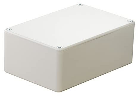 HeiGroup - MB5W ABS Kunststoffgehäuse mit Deckel, Mehrzweckgehäuse, Modulgehäuse, (LxBxH) 150 x 100 x 60 mm, mit Leiterplattenführung, Weiß - Poliert