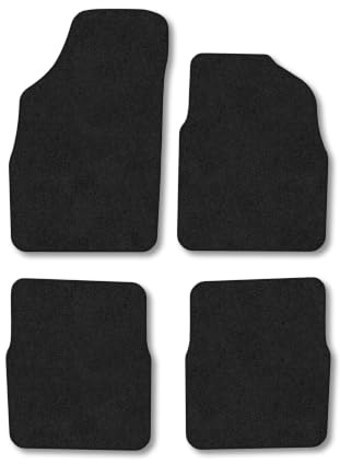 Fiat Panda (2004-2012) Carpet Car Mats | Black Edge Trim Tailored Fit Floor Mats Full Coverage Protection Accessories Easy Clean Anti Slip Made in the UK