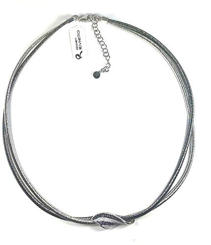 RIVIELLO COLLANA COLLIER DONNA ARGENTO 925 ORIGINAL DOPPIO FILO SILVER Taglia Unica Colore Argento