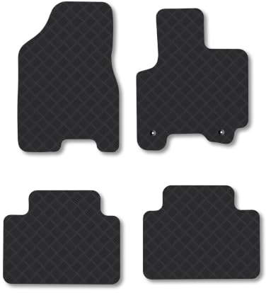 Kia Sportage (2005-2010) 3mm Rubber Car Mats | Tailored Fit Durable Floor Mats Full Coverage Protection Waterproof Accessories Easy Clean Anti Slip Made in the UK