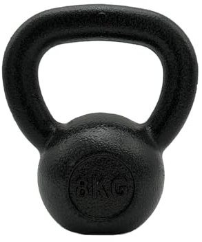 Chase Fitness Cast Iron Kettlebell for Strength and Cardio Home Gym Training 6kg - 24kg (8KG)