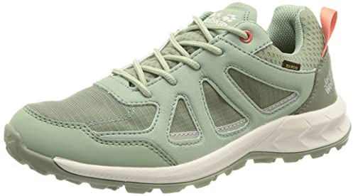 Jack Wolfskin Damen Woodland 2 Texapore Low W Sneaker, Light Green/White, 37 EU